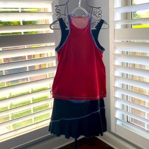 Tennis skirt and top